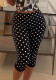 Summer Women Printed Casual Low Waist Tight Fitting Capri Pants