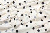 Summer Women Polka Dot Printed Lace-Up Patchwork Ruffled Bell Bottom Pants