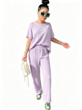 Women Casual Top and Pants Two-Piece Set