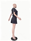 Women Casual Top and Skirt Two-piece Set
