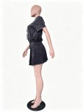 Women Casual Top and Skirt Two-piece Set