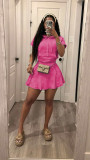 Women Casual Top and Skirt Two-piece Set