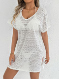 Holiday Women's Sexy Deep V Slit Lace Beach Cover-Up Dress