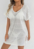 Holiday Women's Sexy Deep V Slit Lace Beach Cover-Up Dress