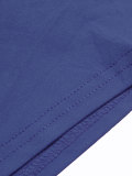 Women's Solid Strapless Crop Top Elastic Waist Shorts Two-Piece Set