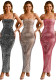 Women's Fashion Beaded Sexy Strap Bodycon Dress