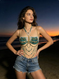 Women Sexy Beaded Bra and Body Chain Accessories
