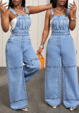 Women Casual Denim Jumpsuit