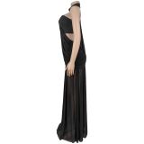 Women Sexy Mesh See-Through Bodycon Dress