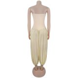 Women Sexy Strapless Jumpsuit