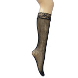 Women mid-calf lace ankle stockings with striped colors