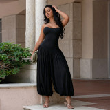 Women Sexy Strapless Jumpsuit