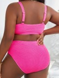 Plus Size Women Holidays Two-Piece Swimwear