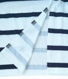 Women Casual Striped Round Neck Short Sleeve Slit Dress