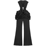 Women Sexy Backless Bodycon Jumpsuit