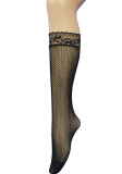 Women mid-calf lace ankle stockings with striped colors