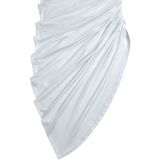Women Sexy Off-Shoulder Strapless Pleated Bodycon Dress