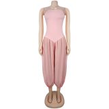 Women Sexy Strapless Jumpsuit