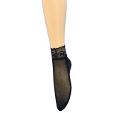 Women diamond stripe lace ankle stockings