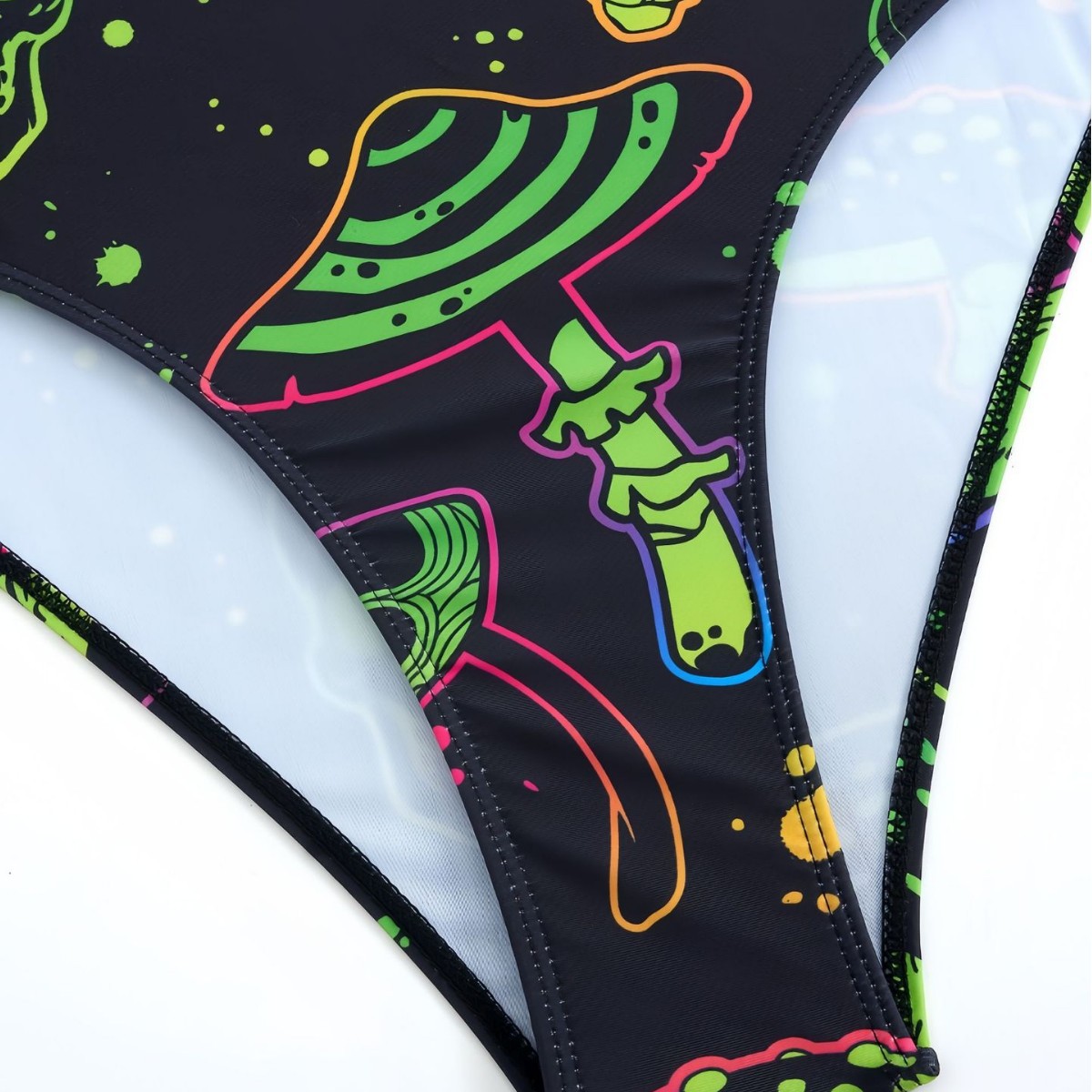 Plus Size Printed Two-Piece Bikini Swimsuit