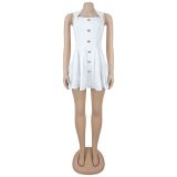 Women Elegant French Sleeveless Dress