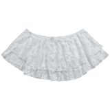 Women Sexy Lace Strapless Crop Top and Skirt Two-Piece Set