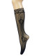 Women mid-calf lace ankle stockings with rose flowers