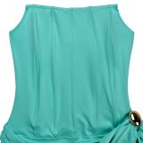 Women Sexy Strapless Backless Ribbon Dress