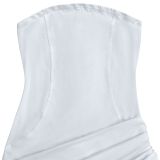 Women Sexy Off-Shoulder Strapless Pleated Bodycon Dress