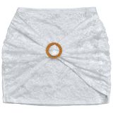 Women Sexy Lace Strapless Crop Top and Skirt Two-Piece Set