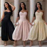 Women Sexy Strapless Jumpsuit