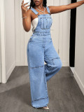 Women Casual Denim Jumpsuit