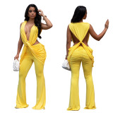 Women Sexy Backless Bodycon Jumpsuit