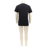Women Casual Short Sleeve Printed Top