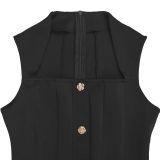 Women Elegant French Sleeveless Dress