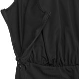 Women Elegant Slash Shoulder Belt Jumpsuit