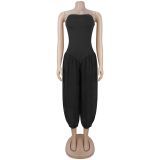 Women Sexy Strapless Jumpsuit