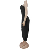 Women Sexy Strapless Jumpsuit