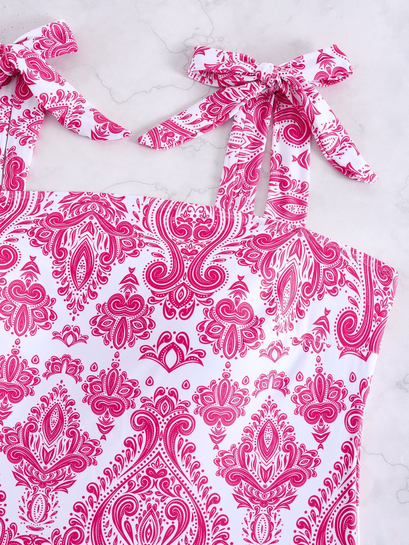 Plus Size Floral Print One-Piece Swimsuit