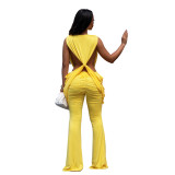 Women Sexy Backless Bodycon Jumpsuit
