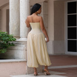Women Sexy Strapless Jumpsuit