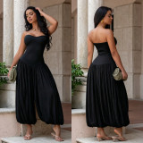 Women Sexy Strapless Jumpsuit