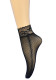 Women diamond stripe lace ankle stockings