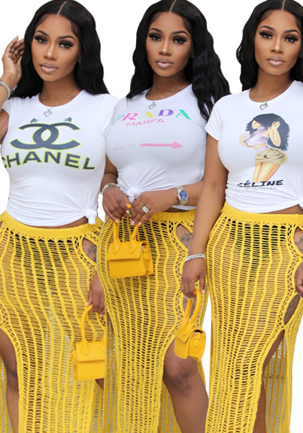 Women Summer Printed Short Sleeve T-Shirt