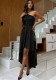 Women Sequined Elegant Sexy One-Shoulder Evening Cocktail Dress