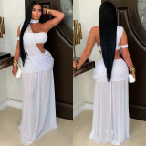 Women Sexy Mesh See-Through Bodycon Dress