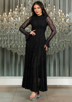 Women Sexy Lace See-Through Shimmering Dress Women Sexy Lace See-Through Shimmering Dress