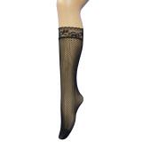 Women mid-calf lace ankle stockings with striped colors