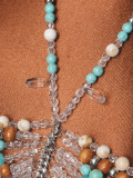 Women Beaded Bra Chain Multi-Color Body Chain Top