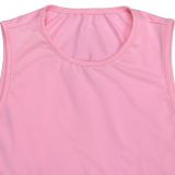 Women Elegant Round Neck Sleeveless Dress